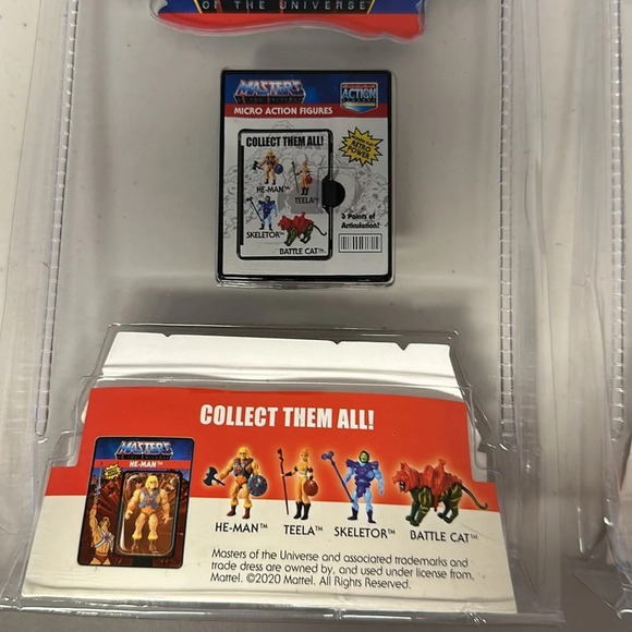 Worlds Smallest. Skeletor and He-Man. Masters of the Universe. NIB - Picture 6 of 8